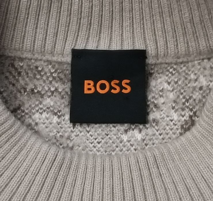 Boss Kalmtree Pullover оригинален пуловер M Бос пуловер