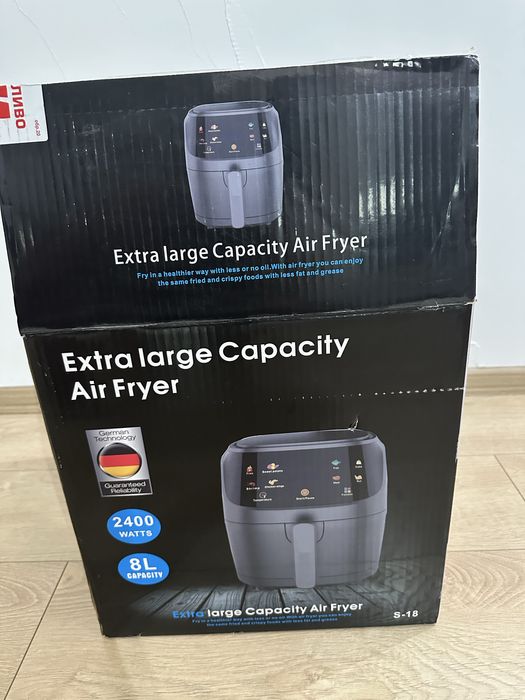 Air Fryer 8L – 2400W, отлично работещ