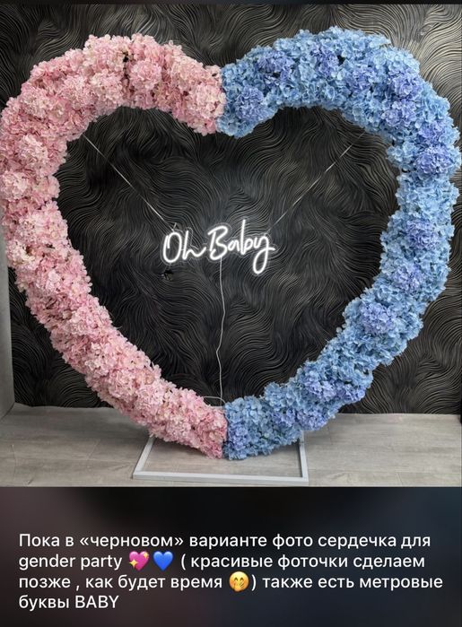 Оформление гендер пати gender party КОСТАНАЙ новинка