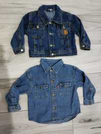 Set cămașă și geaca de blugi băiat vârstă 9-12 luni mărimea 80