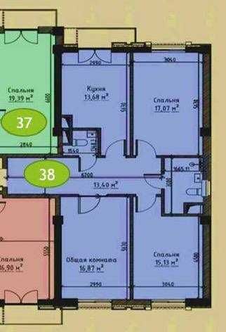 Жомий . Старт продаж  в элитной новостройке 1-2-3 комнатных .