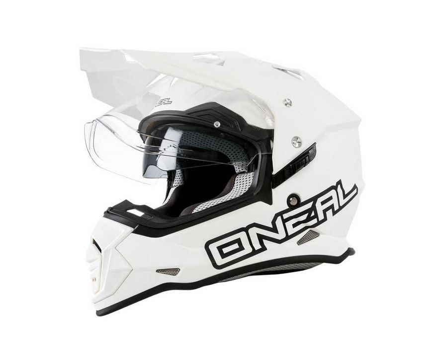 Casca moto Noua adventure Offroad Oneal Sierra Flat V.23 alb