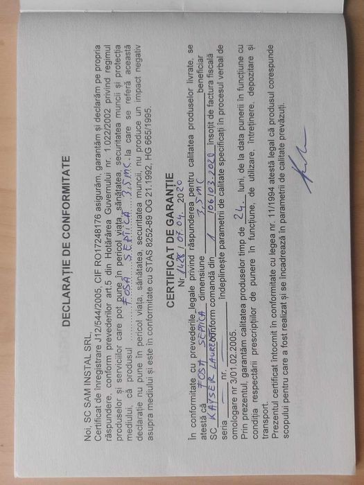 Fosă septica 3500 L