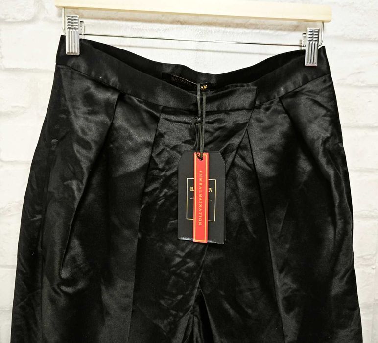 BALMAIN X H&M  100% Копринен дамски панталон размер EU 40 / UK 14
