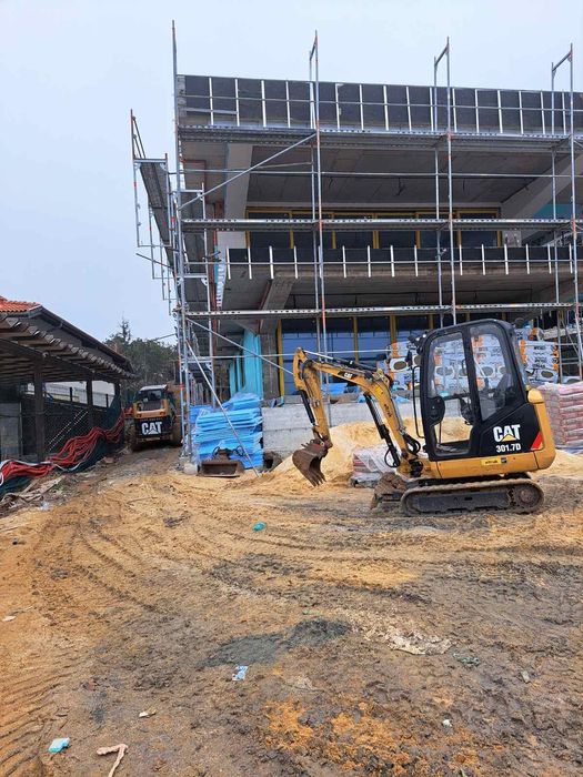 Услуга, услуги с мини багер и самосвал