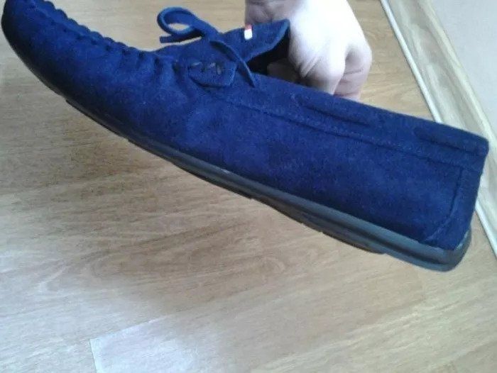 Mocasini barbati piele intoarsa bleumarin marime 44