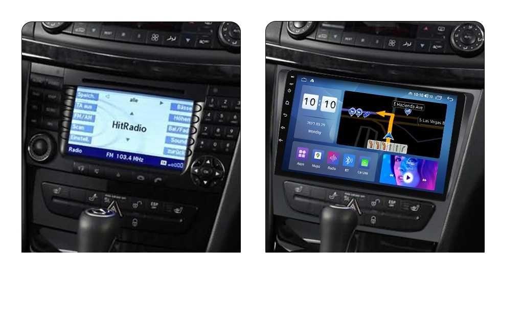 Navigatie Mercedes Benz W211/CLS, Android