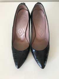 Pantofi cu toc, piele naturala, marimea 37,  fabricati in Italia