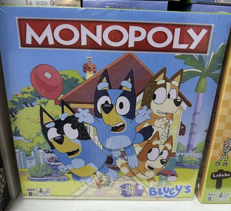 Монополи игра Лабубу/Блуи и Бинго Monopoly