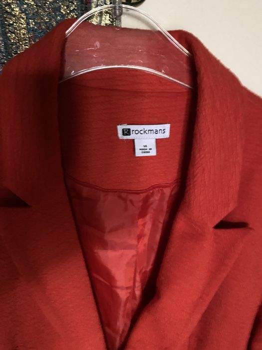 Sacou modern de culoare portocalie