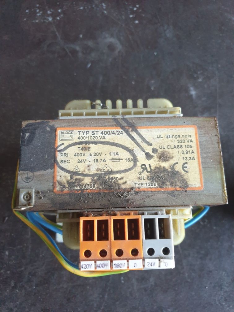 Transformator de comanda monofazat, 230V/24V, 105va.