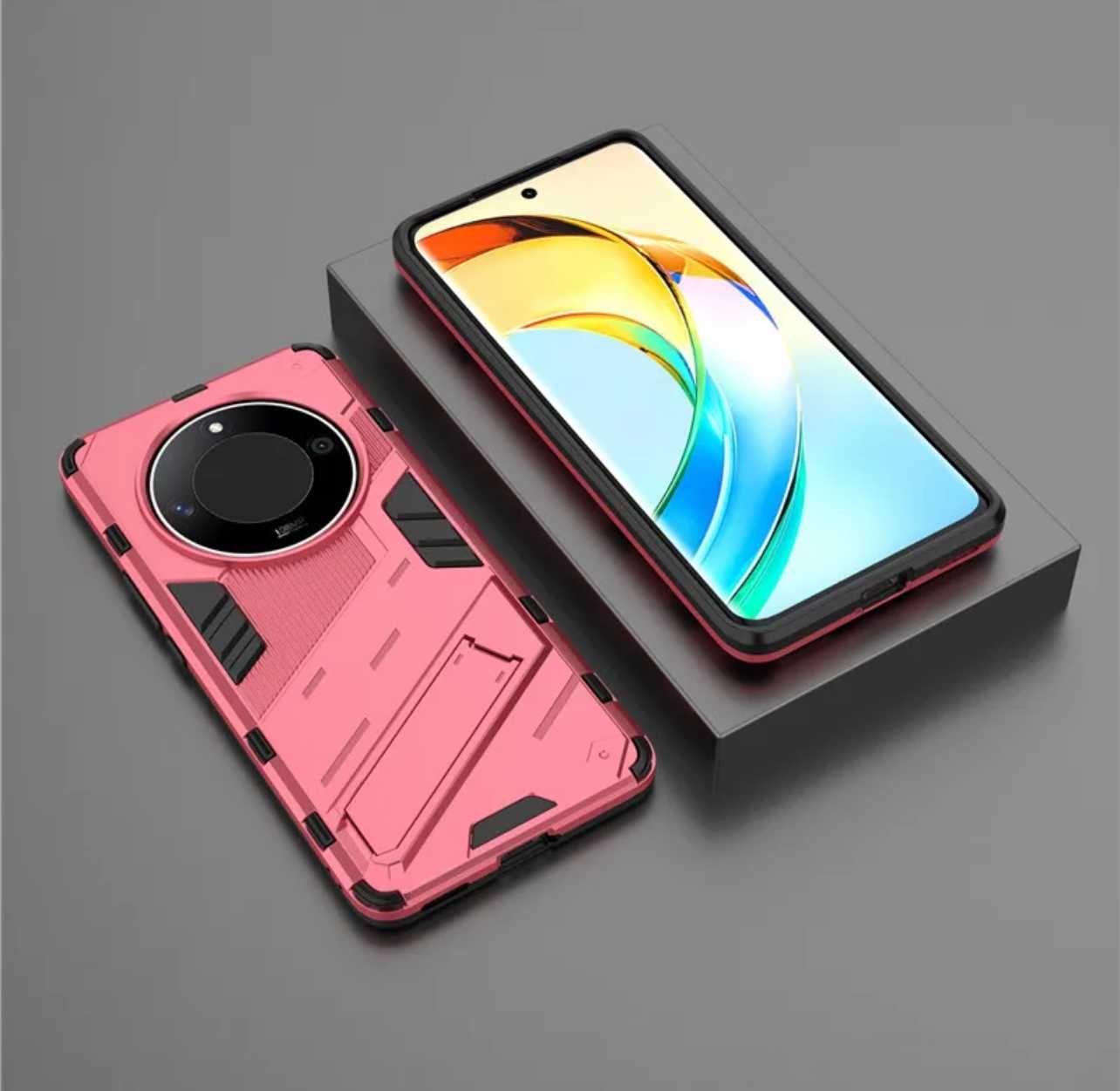 Husa antisoc model HYBRID kickstand pentru Honor Magic 6 Lite