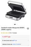 Sandwich-maker Blaupunkt GRS901, 2000W, argintiu