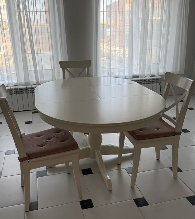 Обеденный стол икеа и стулья