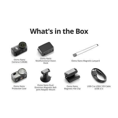 DJI Osmo Nano 64-128 GB - Экшн-Камера 4K | 10 Bit