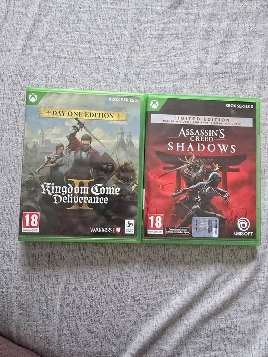 Lot 2 jocuri xbox assassin's creed shadows si kcd2