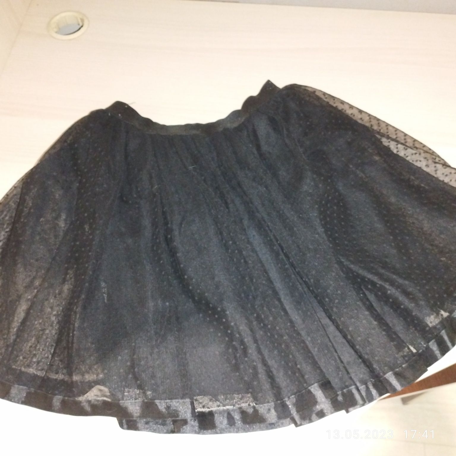 Детская черная юбка