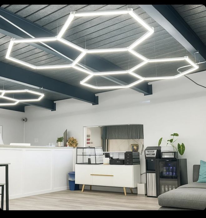 Lampa LED modulara Honeycomb Hexagon 2430x1660mm 192w 6500k