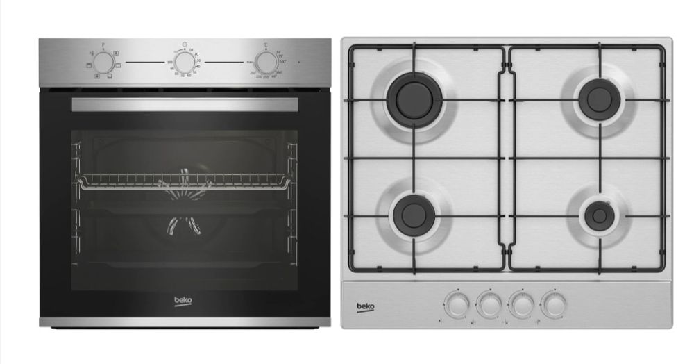 Set bucătărie BEKO:Plita pe gaz+cuptor electric+hota NOI NEFOLOSITE