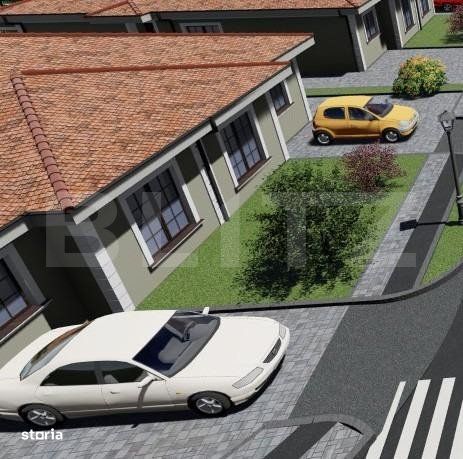 Duplex 4 camere, 2 bai, 90mp, 382 mp teren, Mosnita Noua
