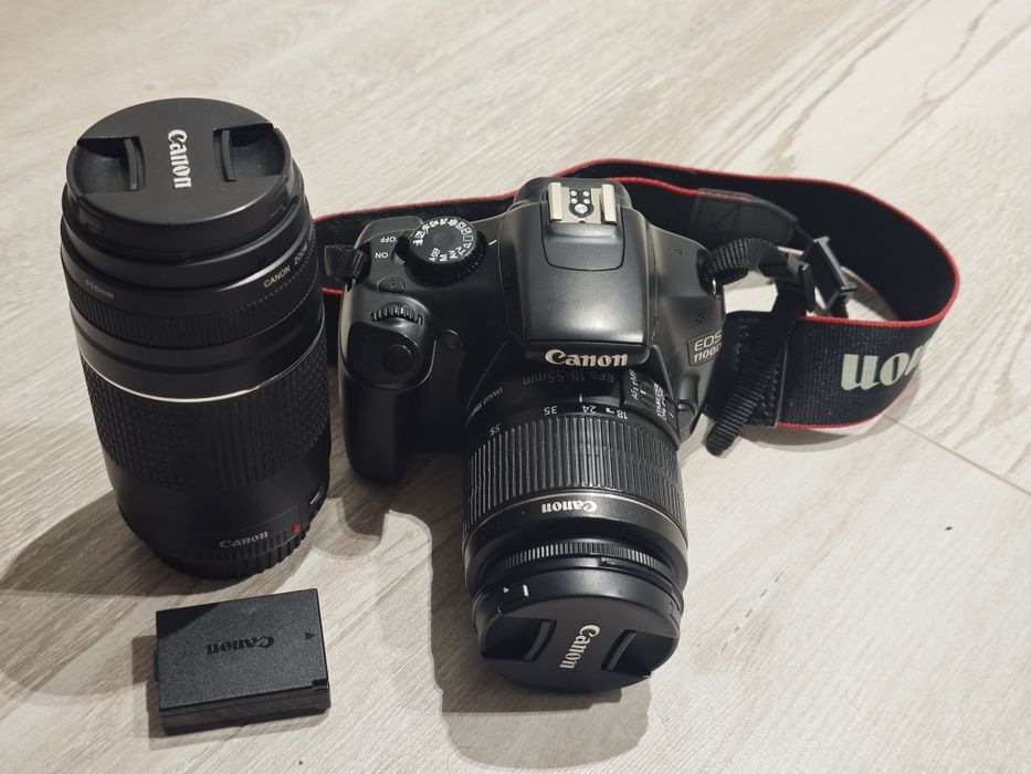 Фотоаппарат зеркальный Canon 1100D + телевик