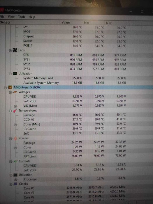 Процесор Ryzen 5 5600x + Дънна платка MSI b550 A-pro + 16gb Рам памет