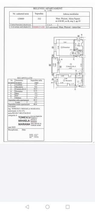 Apartament 2 camere ,disponibil imediat.