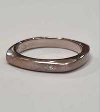 Inel din aut alb 18k, Chaumet cu diamante naturale, IAU713