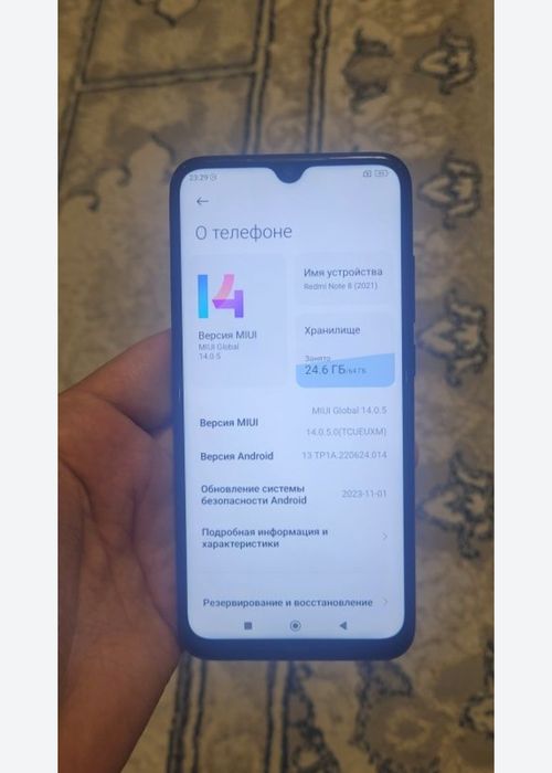 Xiaomi Redmi Note 8 4/64GB Black Igravoy Original Global Holati Ideal