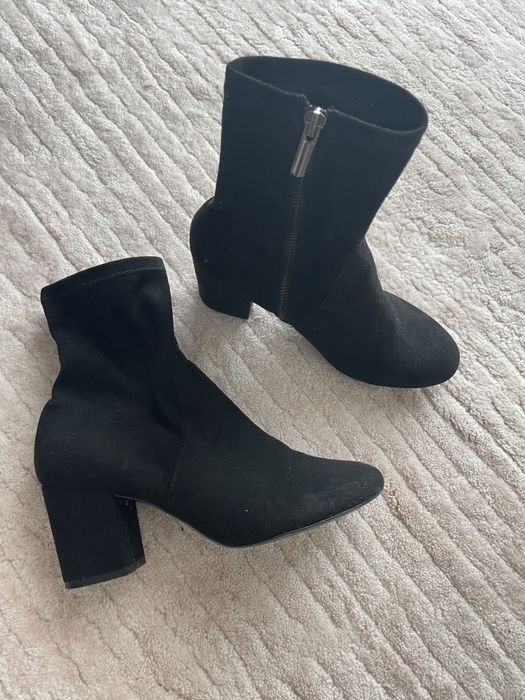 Botine negre stradivarius 38