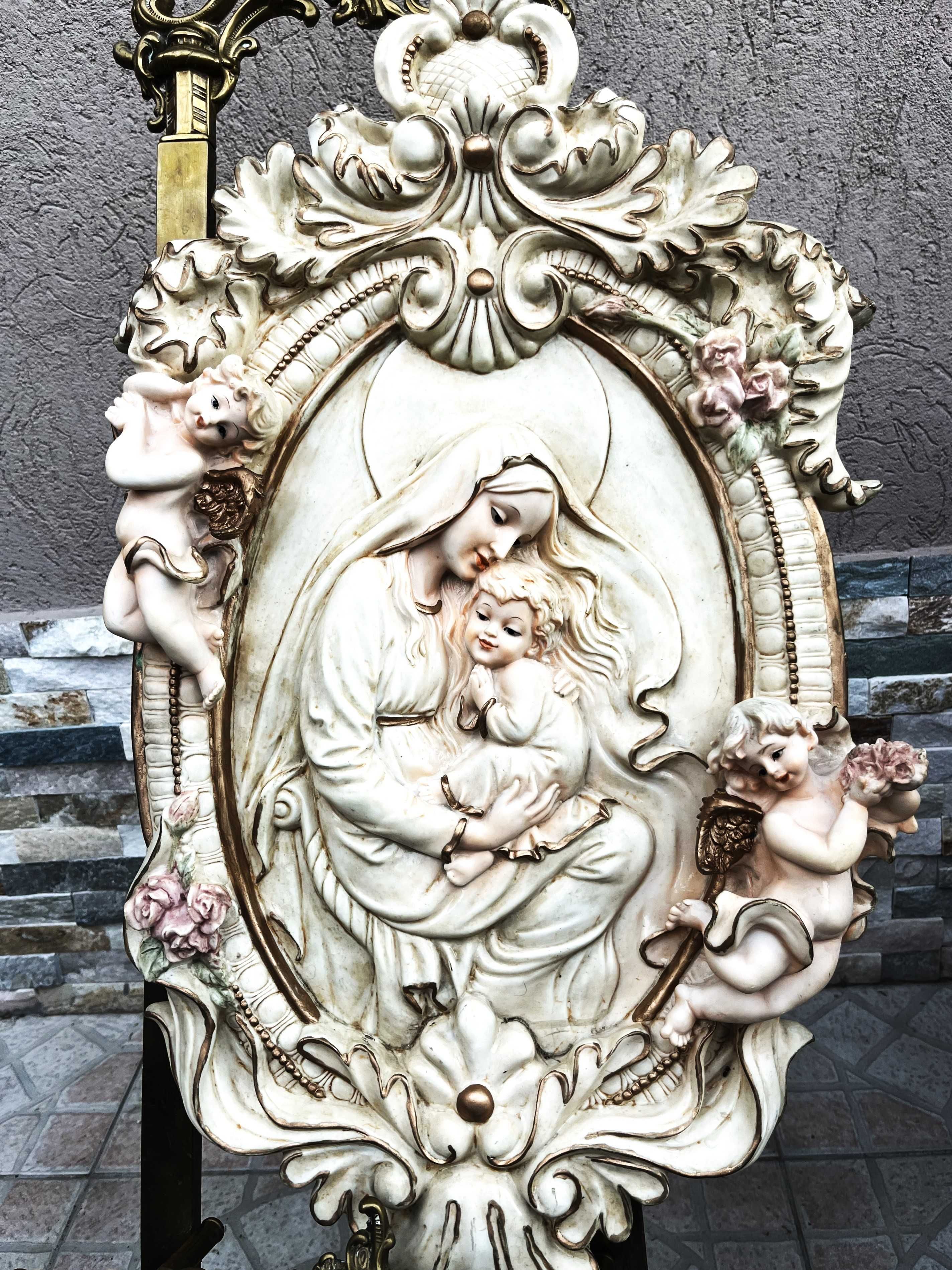 Superb tablou icoana -Fecioara Maria cu pruncul-Franta