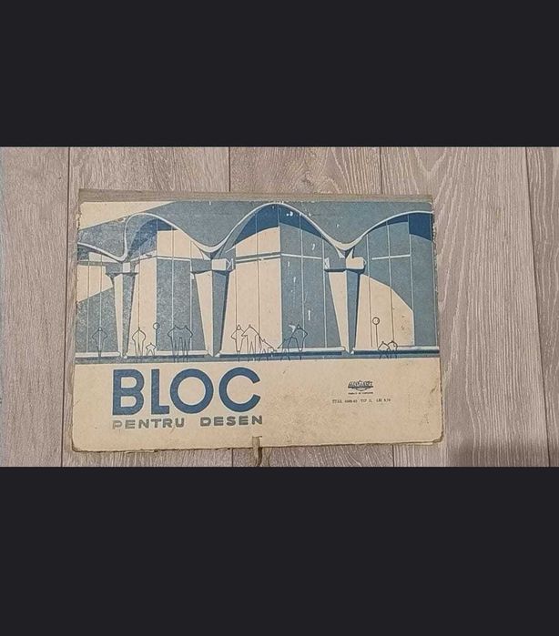 Bloc de desen model mare (doar coperțile) Mucart, anii comunismului