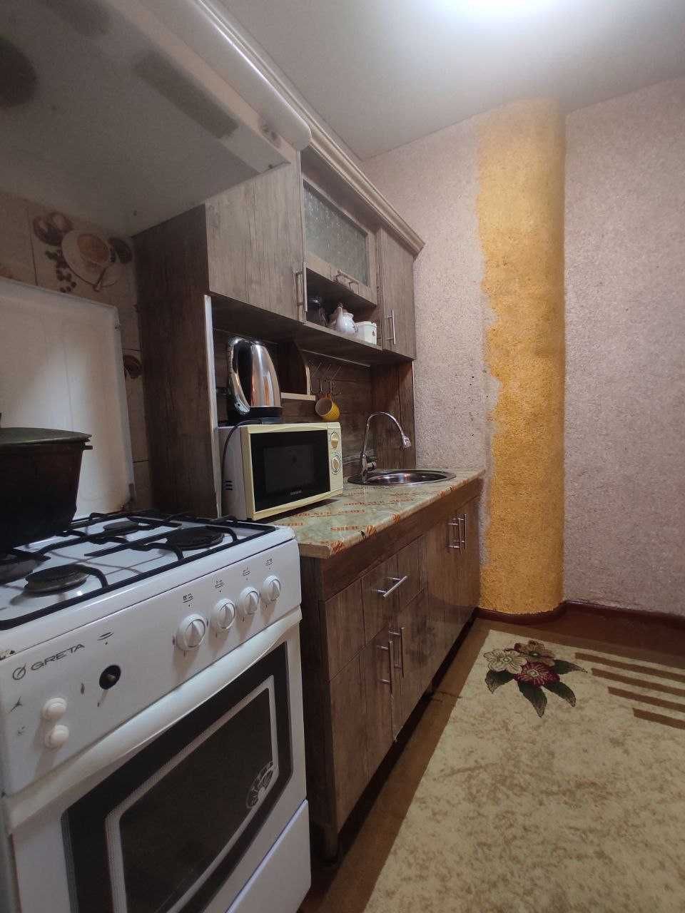 Аренда. Ялангач 3/4/4 с мебелью и техникой