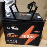 Нова LiFePO4 батерия LiTime Group 24 - 12 V 100 Ah (1280 Wh)