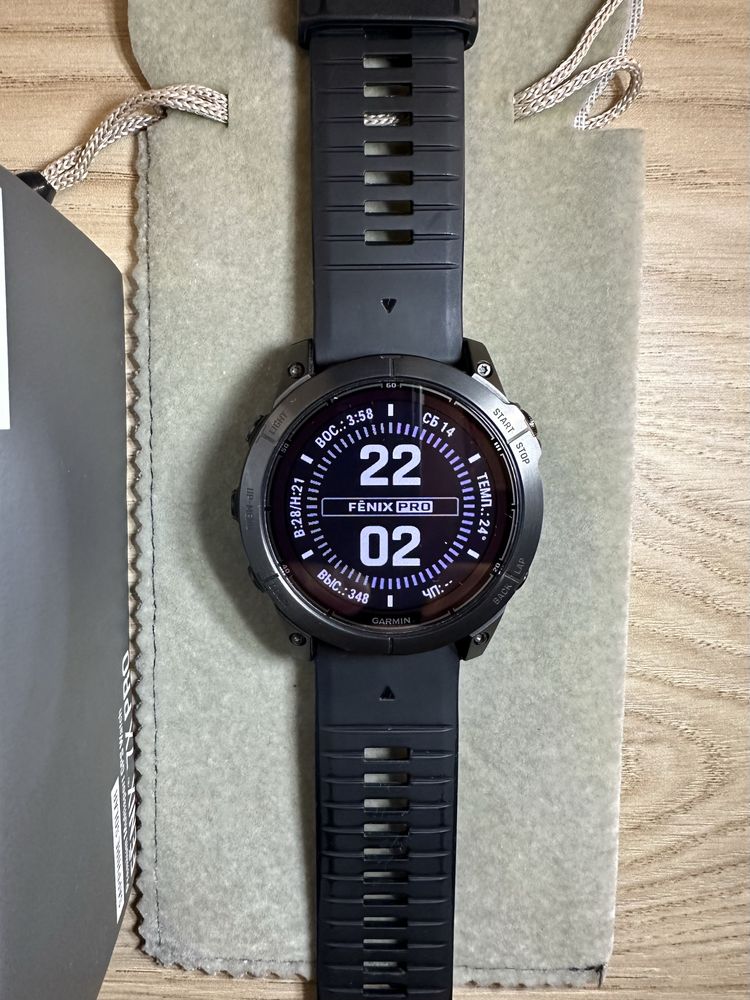 Garmin Fenix 7x Pro - Sapphire Solar Edition Titanium