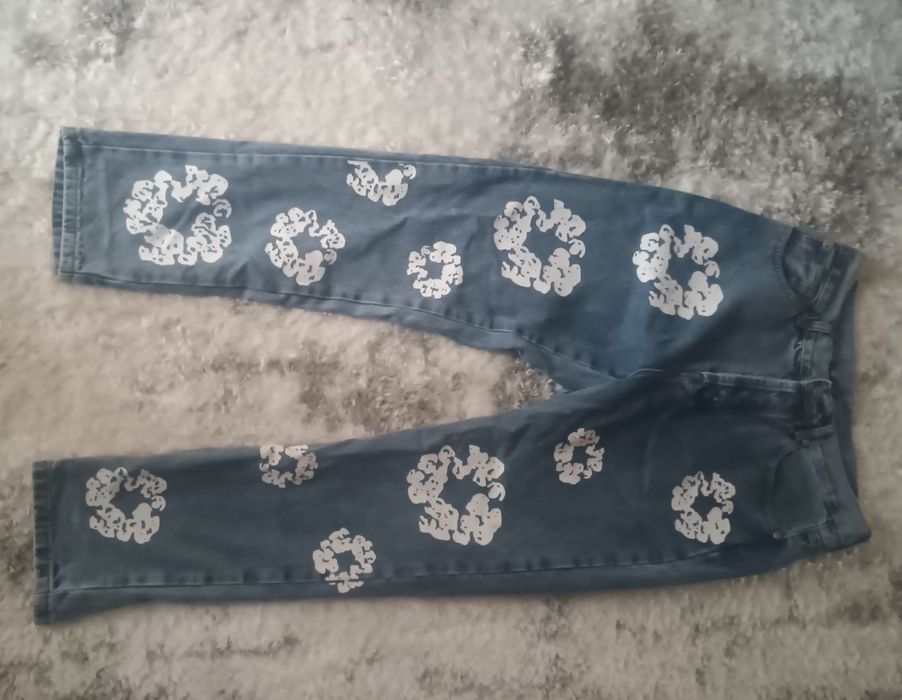 Blugi Denim Tears albaștri size w32