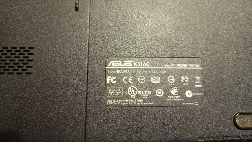 Лаптоп Asus K51AC за части