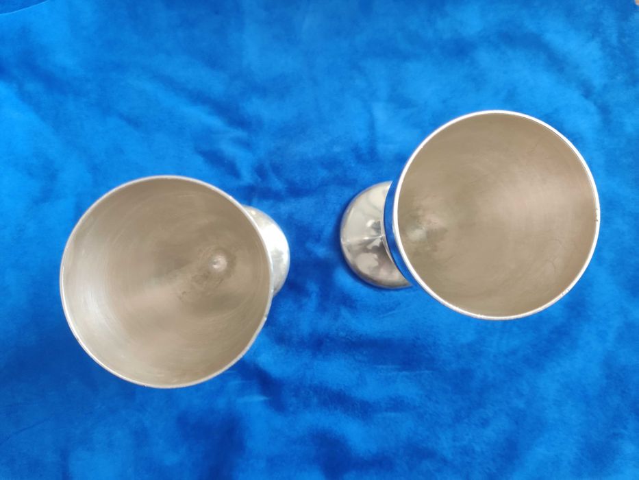 2 Pahare argint masiv vin / sampanie - 1500lei pret fix