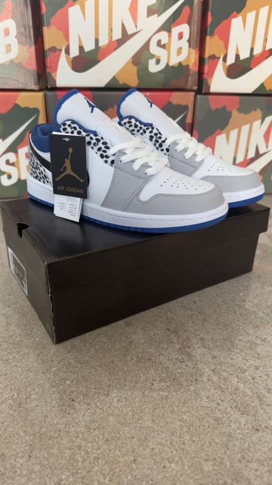 Nike Air Jordan 1 Low True Blue (nu Adidas, Gucci, LV, Balenciaga,Dior