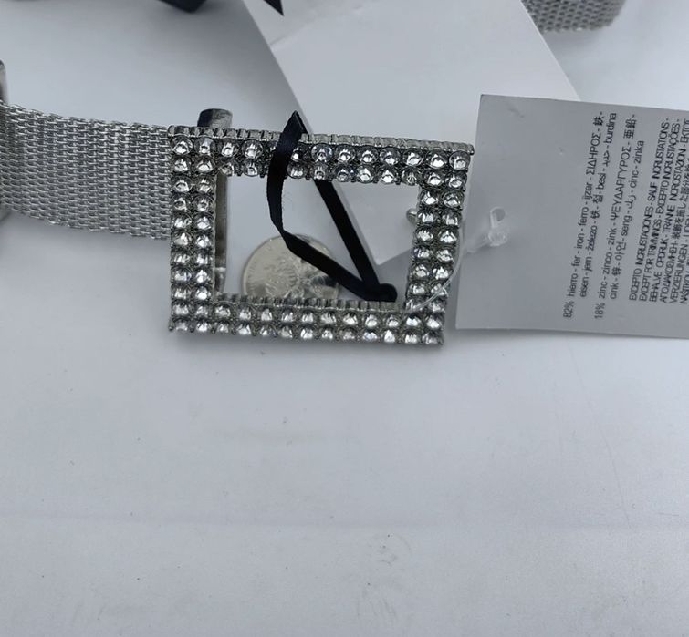 Ремень серебряный Zara
