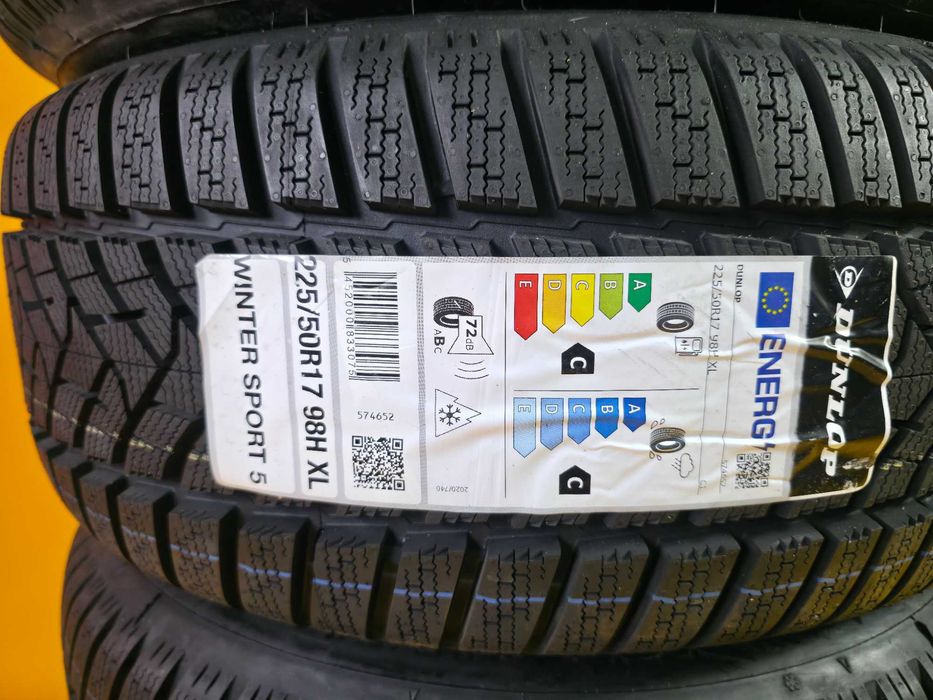 Roti Jante Anvelope 5x112 225/50/17 OEM AUDI A4 A5 NOI Dunlop DOT 4524