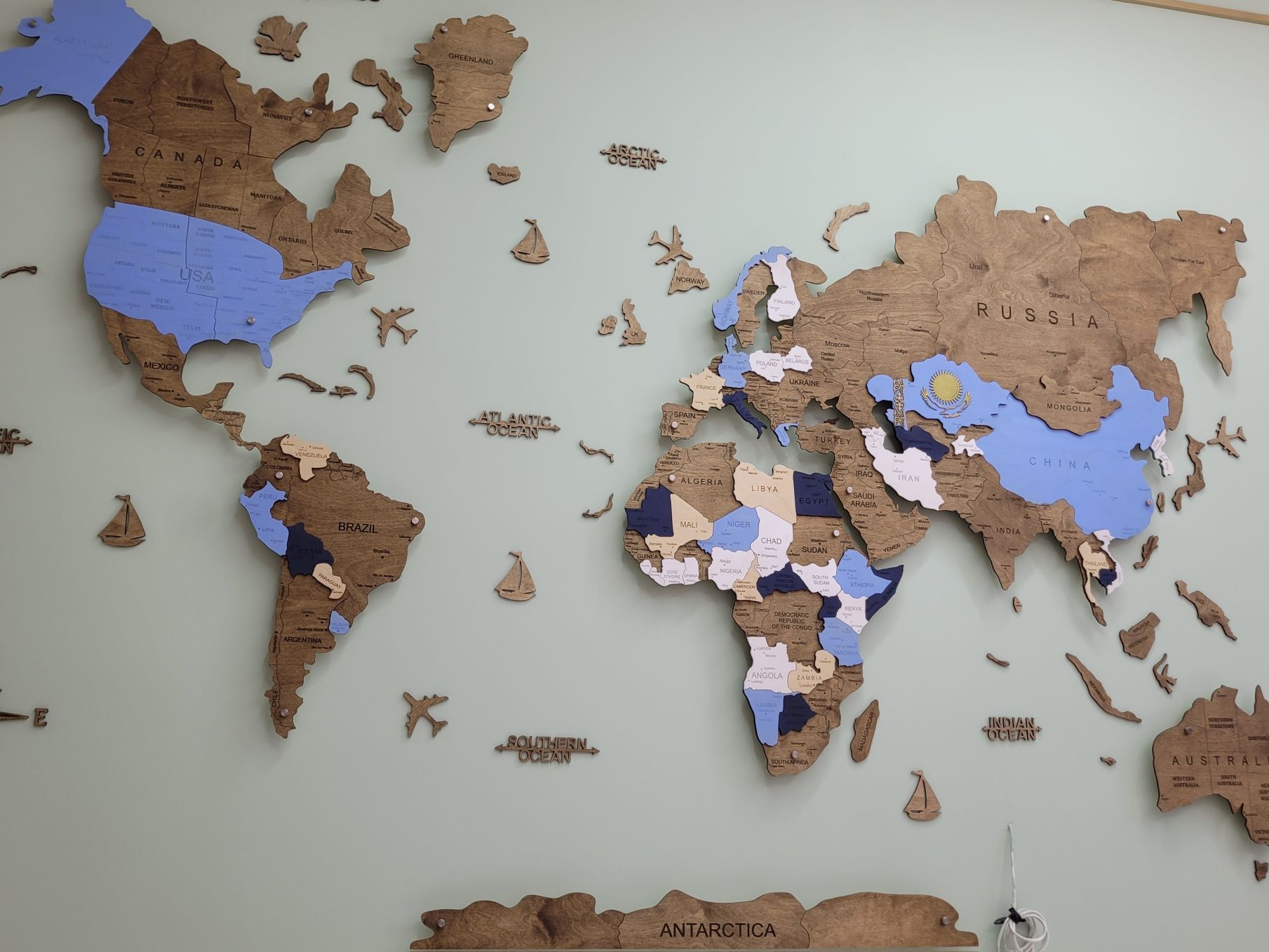 Карты мира декор