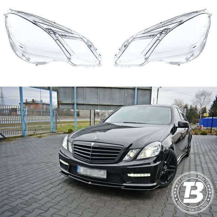 Sticle Faruri compatibile cu Mercedes Benz E Class W212 Non-Facelift LICHIDARE STOC