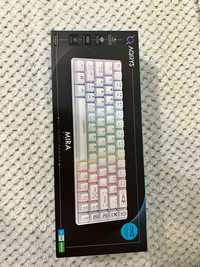 Tastatura Gaming AQIRYS Mira White Wireless/Bluetooth Mecanica