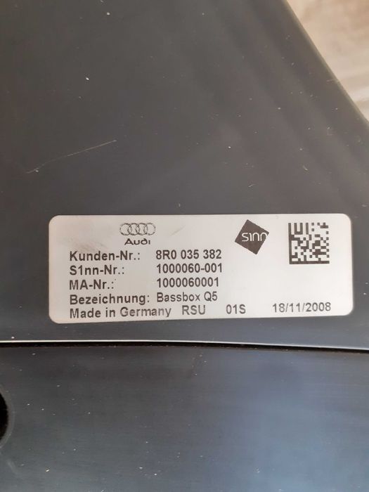 Subwoofer original AUDI Q5, Q7, Q3