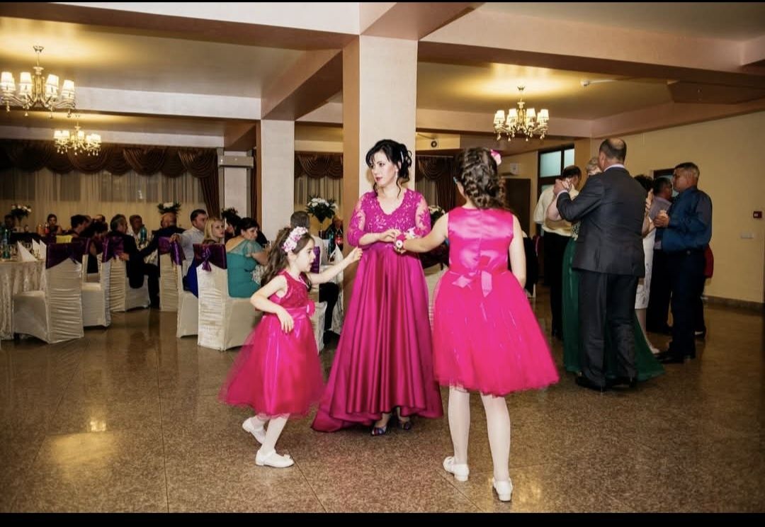 Rochie de nașa, creație Georgiana Iordache Design
