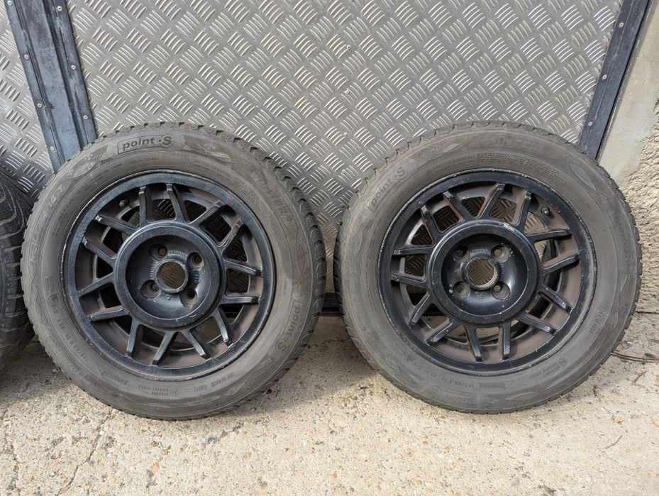 Set de 4 jante aliaj cu cauciucuri de iarna 185/60/R14