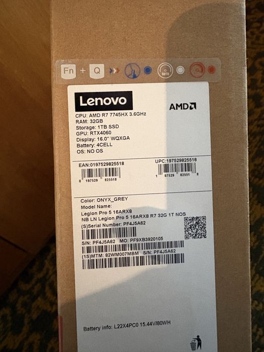 Lenovo Legion Pro 5 16ARX8