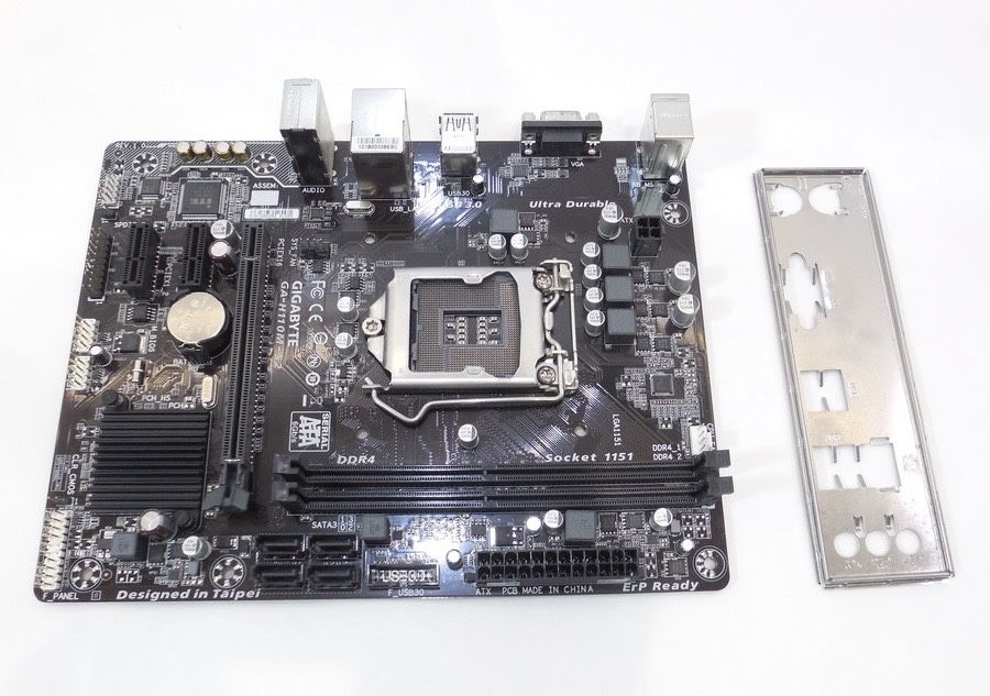 Материнская плата LGA1151 Gigabyte H110M-S2 + процессор Celeron G3900