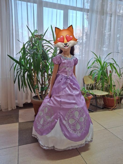 Платье Принцессы Софии доя девочки 122-128 см.